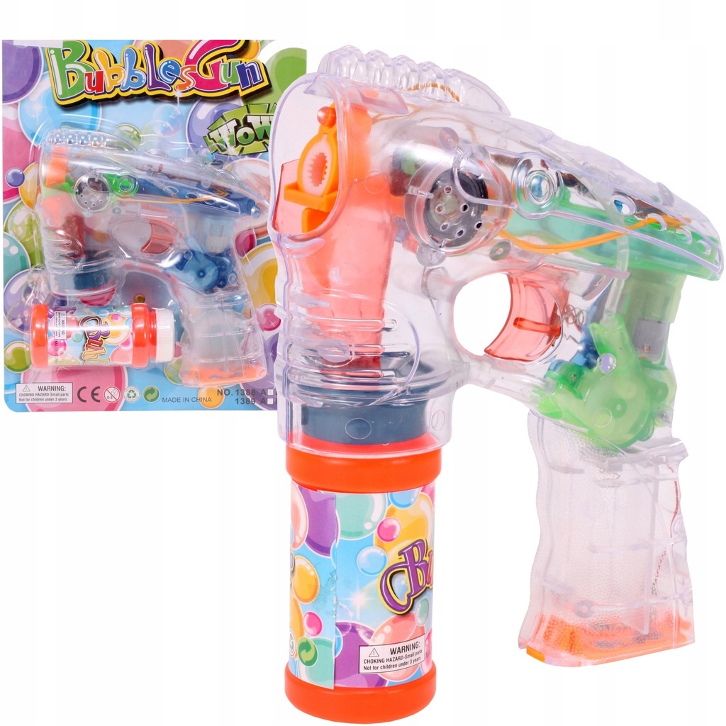 Pistol automat de facut balonase de sapun ISP „Lismart Bubbles”, efecte sunet si lumini