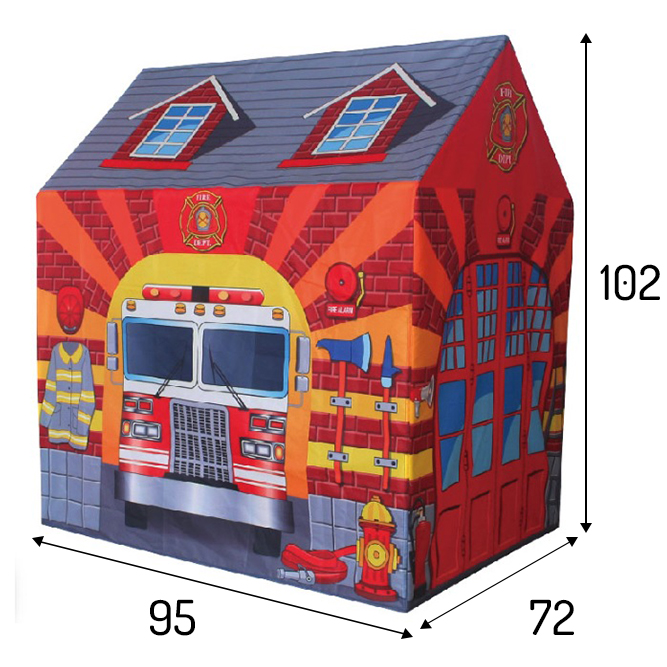 Loc de joaca ISP iPLAY „Sediul Pompierilor” cu protectie UV, pentru copii, multifunctional, pentru interior si exterior