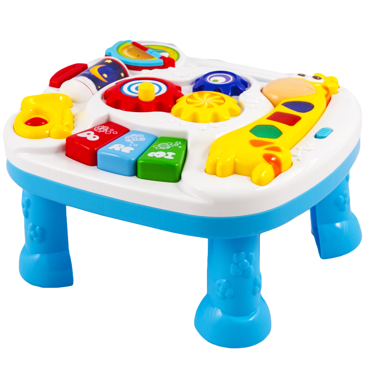 Jucarie muzicala si masuta interactiva premium Kinderplay, „Giraffe Musical Learning Table”